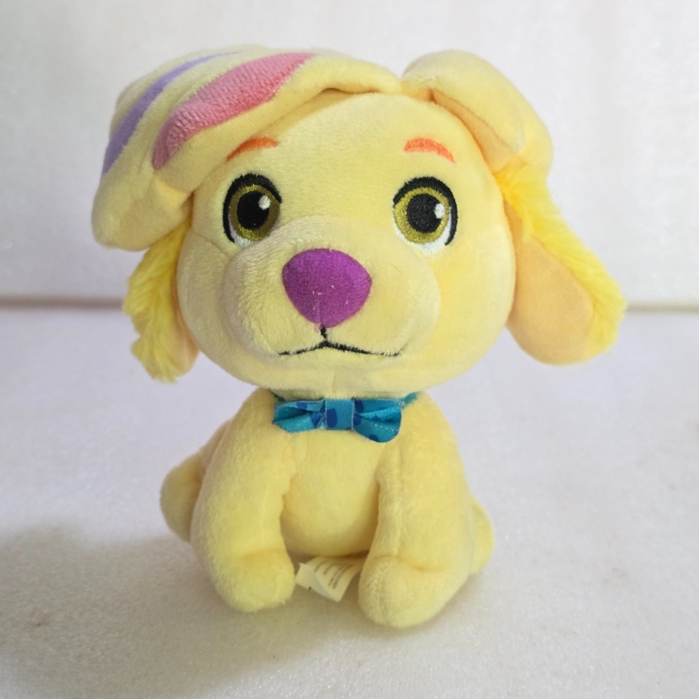 Fisher-Price Nickelodeon Sunny Day Doodle Plush Yellow Dog Sewn Eyes 7" 2017